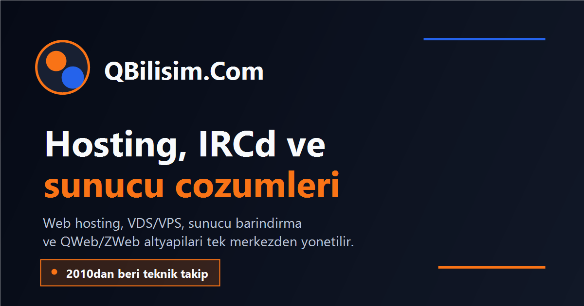 IRCD Hosting - İRC Hosting - %40 İndirimli | Qbilisim